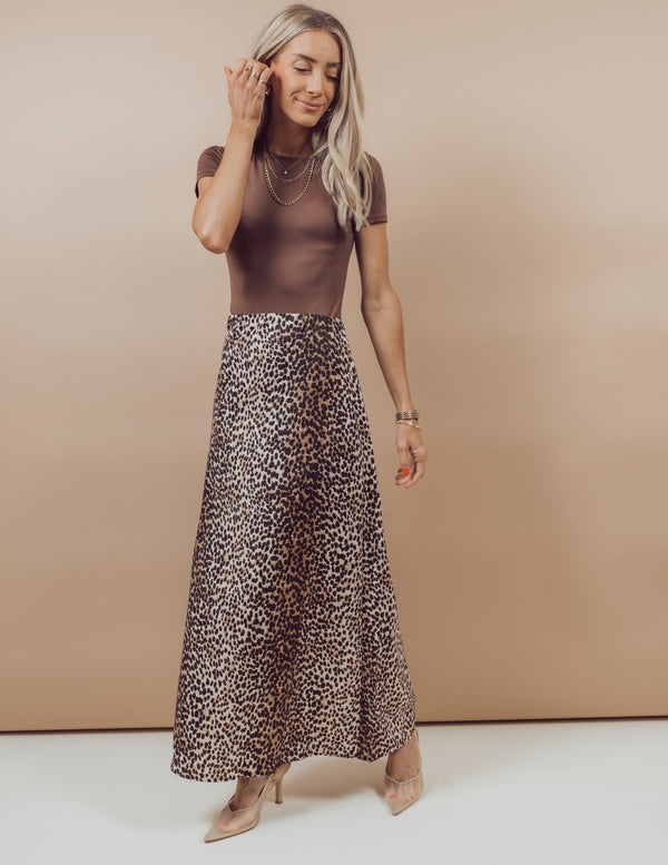 Irina Leopard Skirt