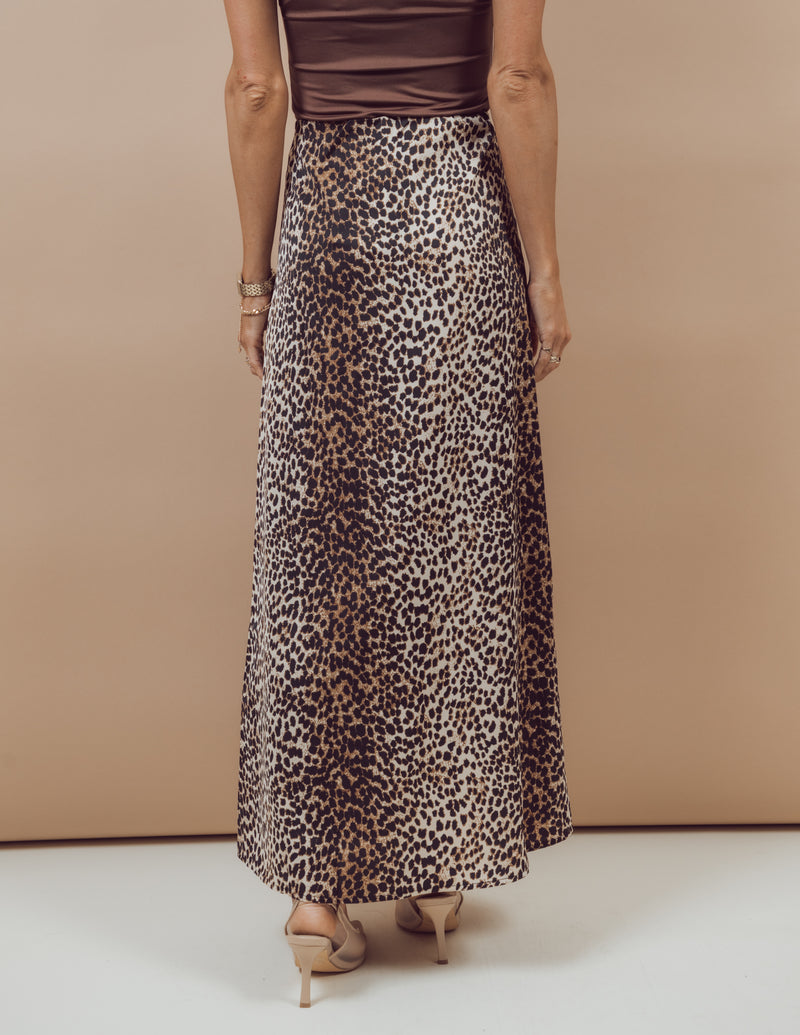 Irina Leopard Skirt