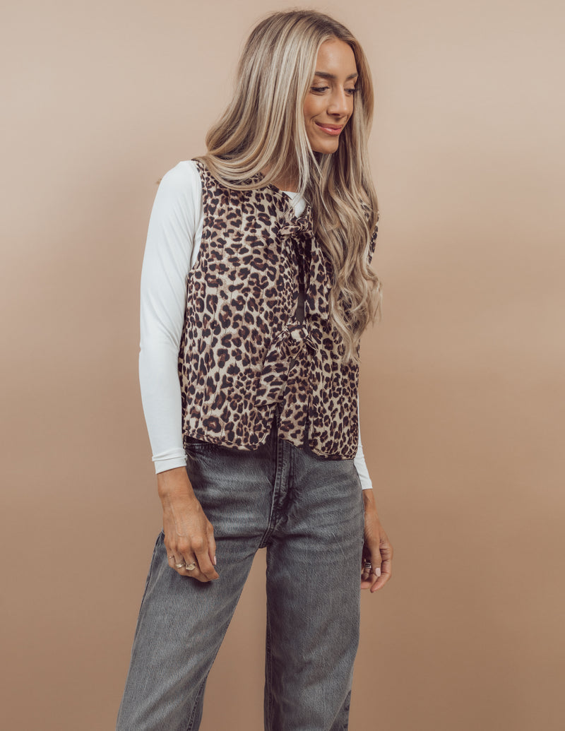 Leopard Padded Vest