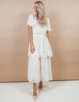 Marta Scalloped Midi Dress