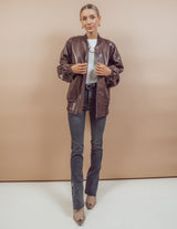 Mati Faux Leather Jacket