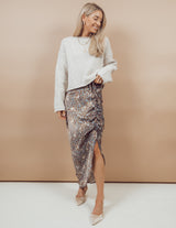 Blake Leopard Printed Skirt