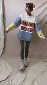 Malibu Beach Colorblock Sweatshirt