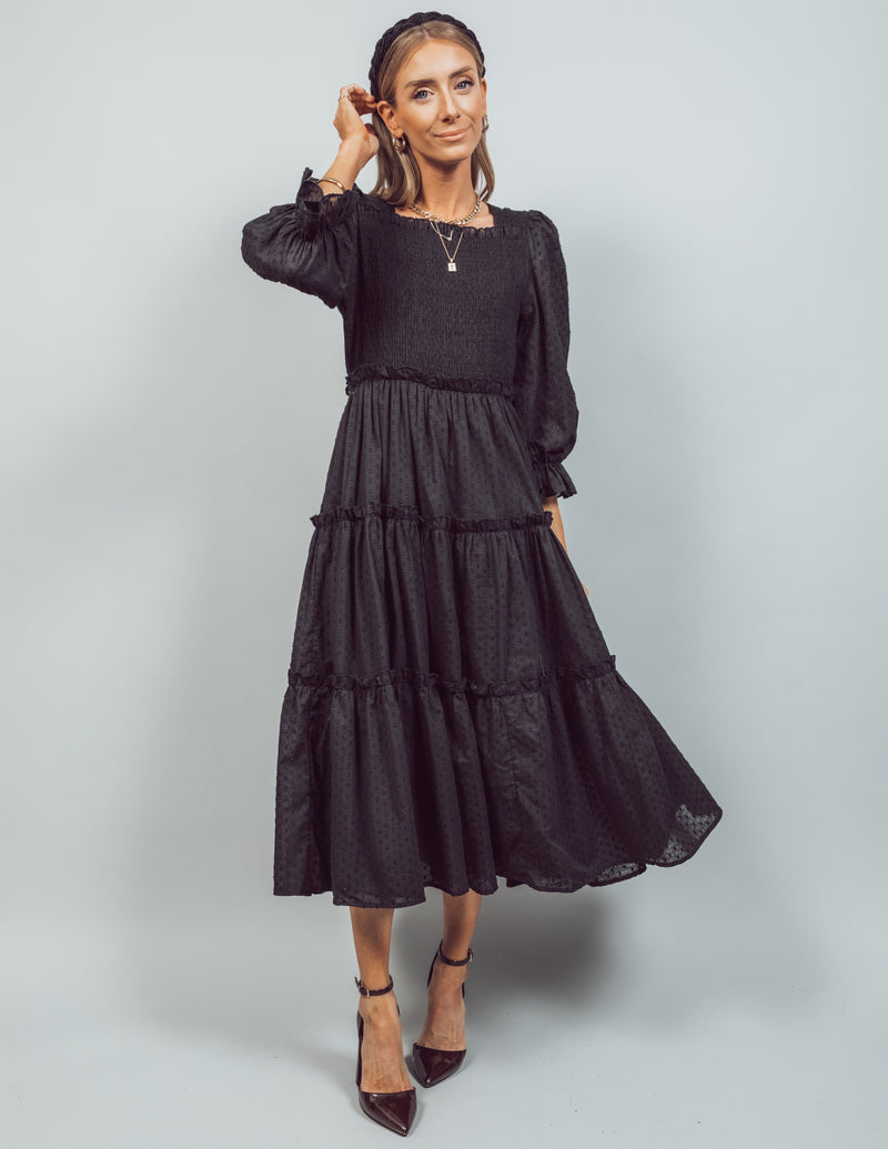 Kippa Textured Midi Dress