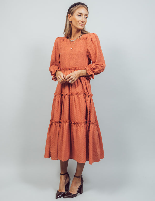 Kippa Textured Midi Dress