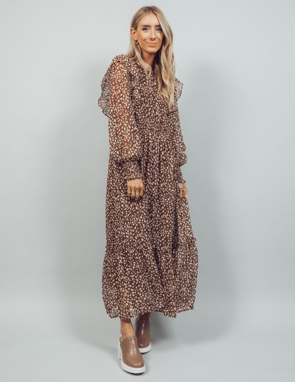 Sylvia Leopard Printed Dress