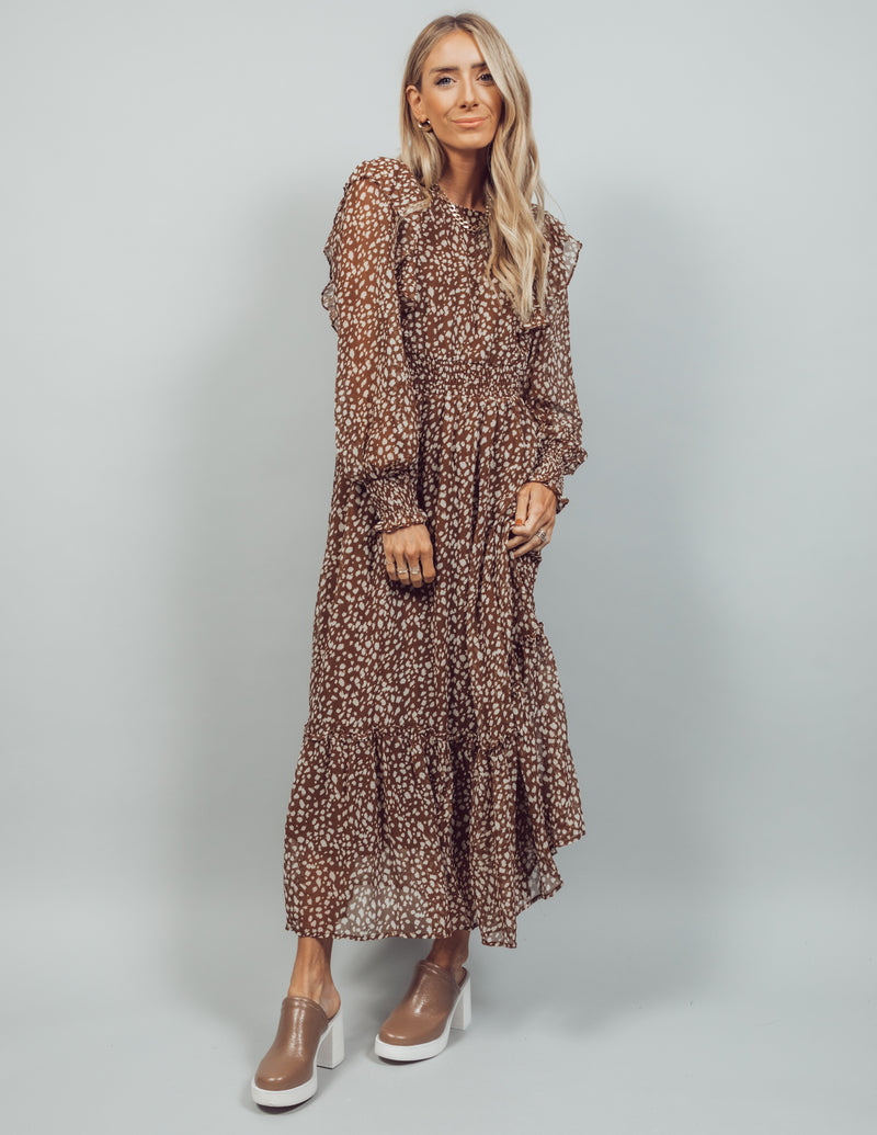 Sylvia Leopard Printed Dress