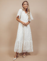 Miriam Embroidered Lace Dress