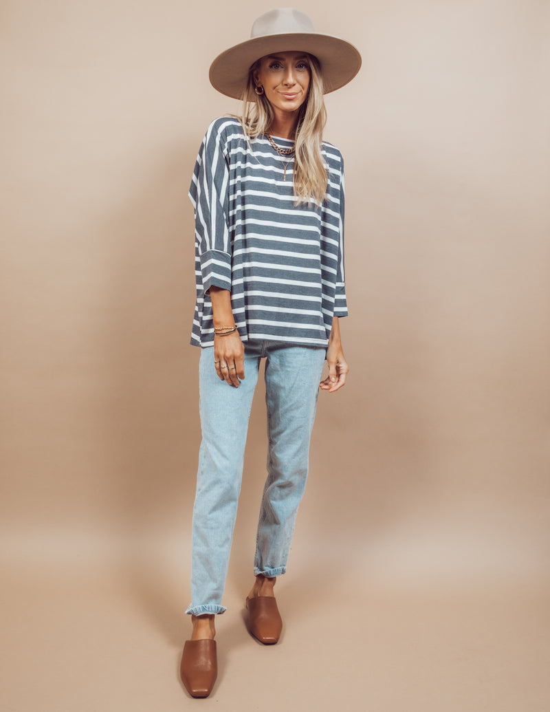 Suki Oversized Striped Top