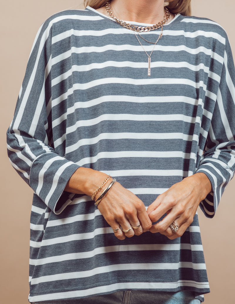 Suki Oversized Striped Top