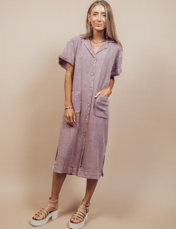 Hattie Button Down Dress