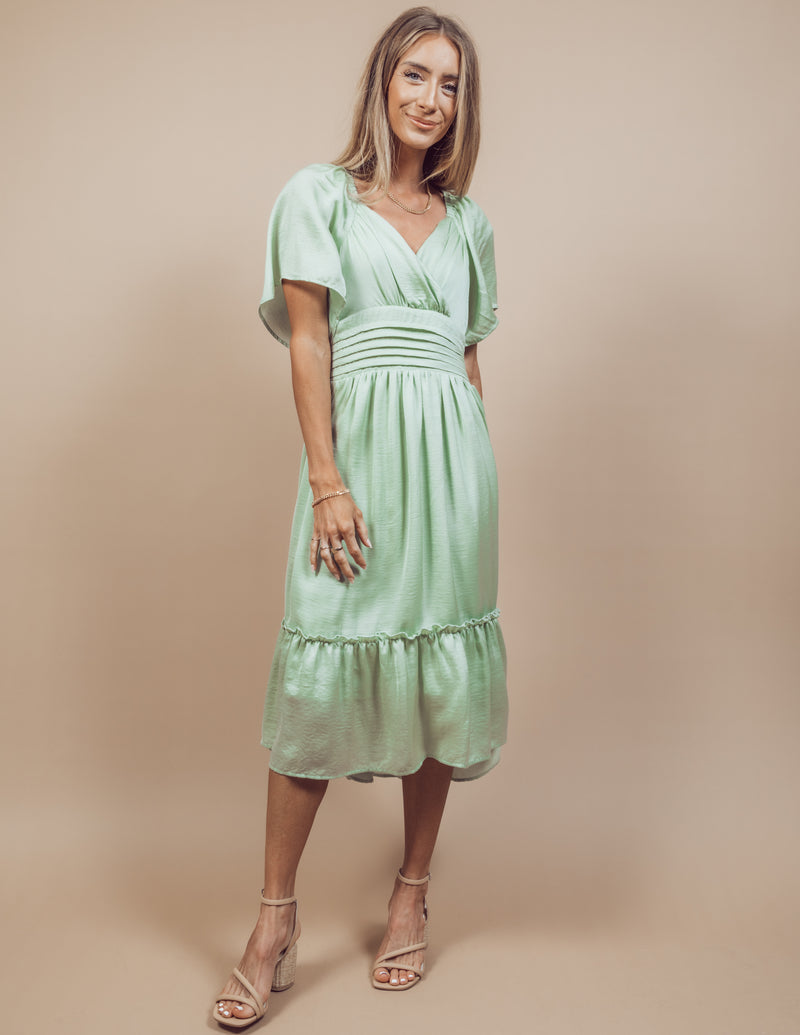 Lepa Satin Midi Dress