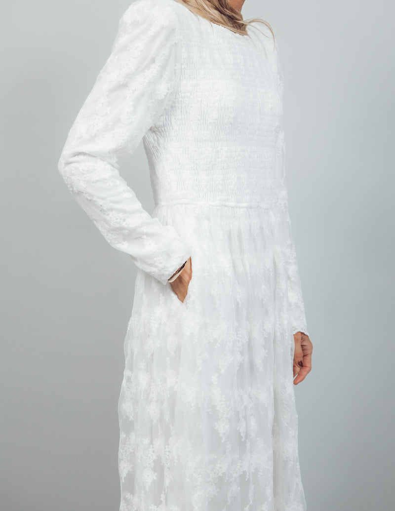 Vida Embroidered White Dress *RESTOCKING SOON*