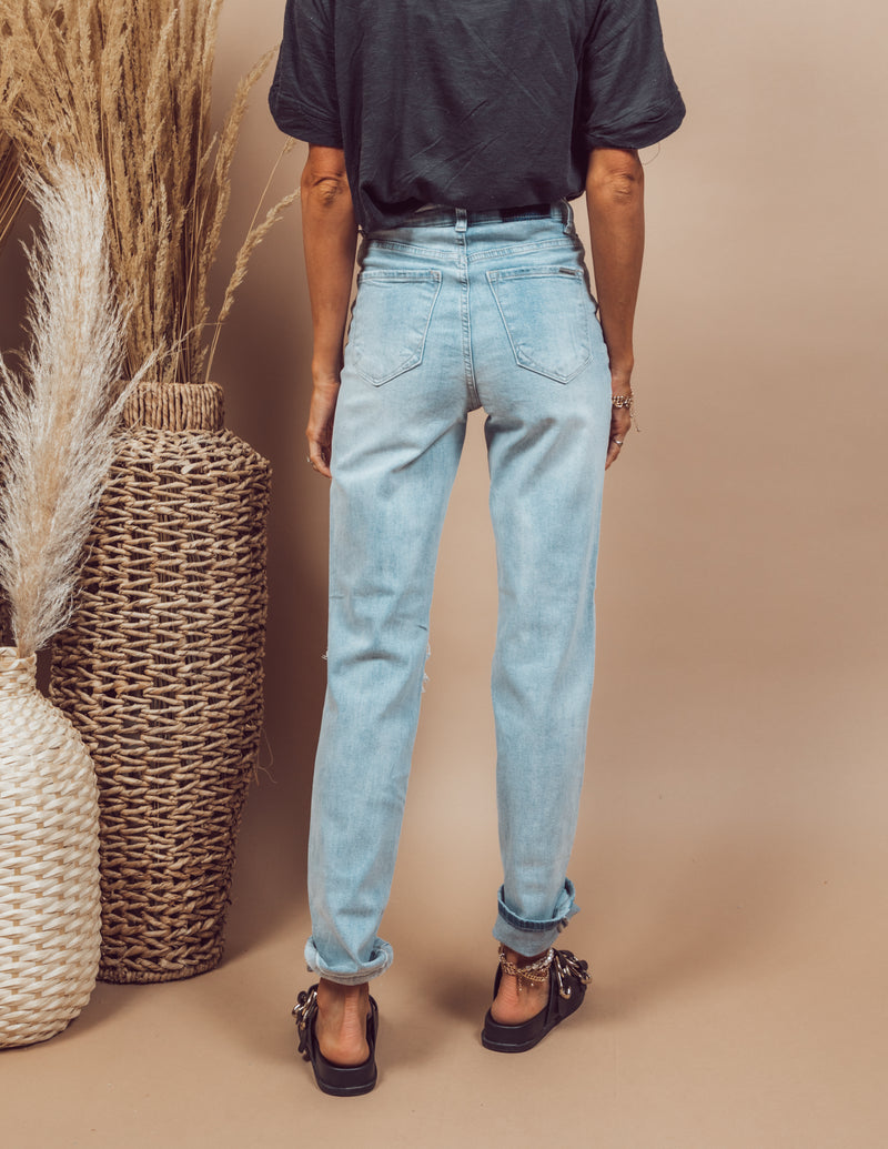 Danica Distressed Mom Jeans