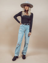 Reese Distressed Boyfriend Jeans