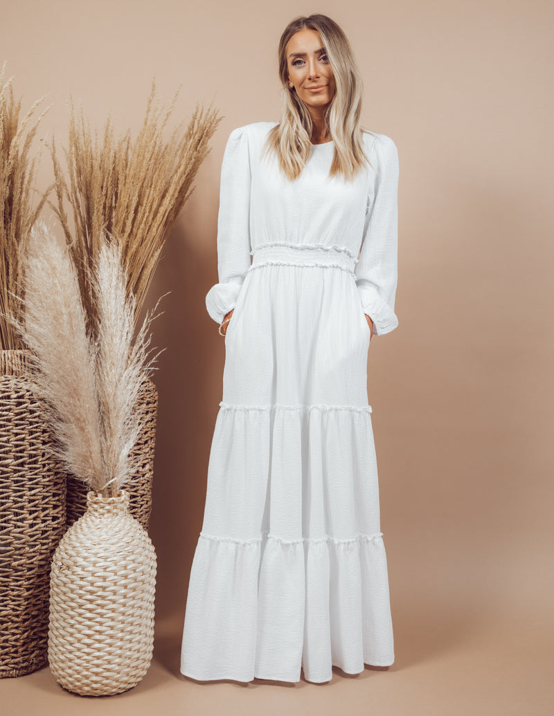 All Dressed in White Maxi Dress *RESTOCKING SOON*