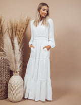 All Dressed in White Maxi Dress *RESTOCKING SOON*