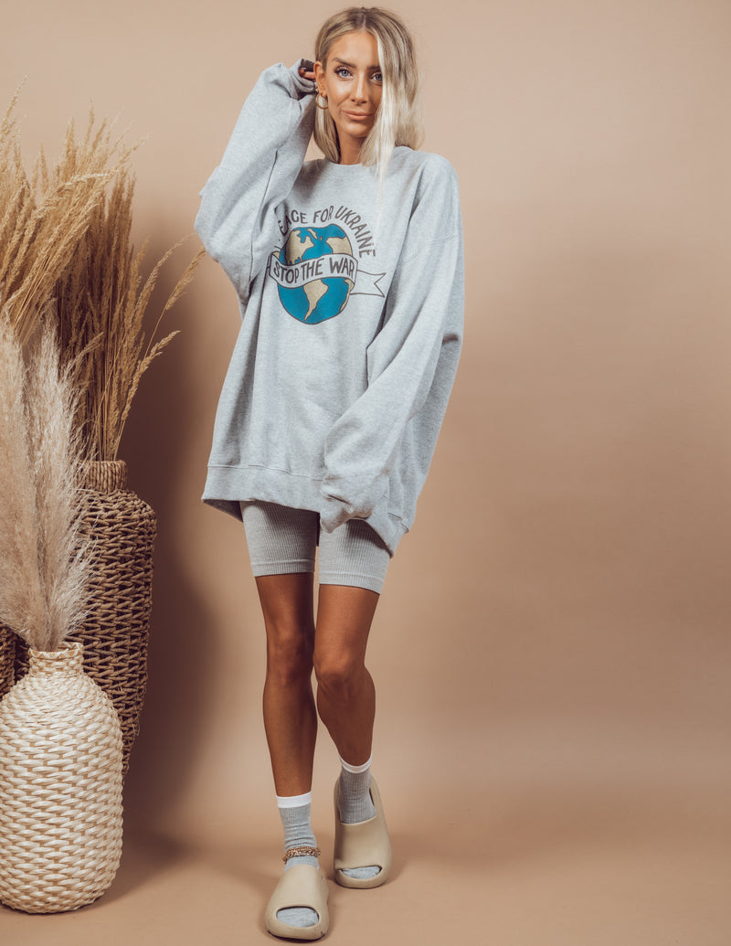 Peace for Ukraine Graphic Sweatshirt