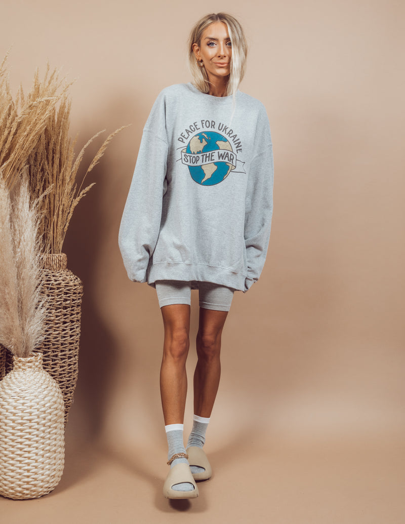 Peace for Ukraine Graphic Sweatshirt