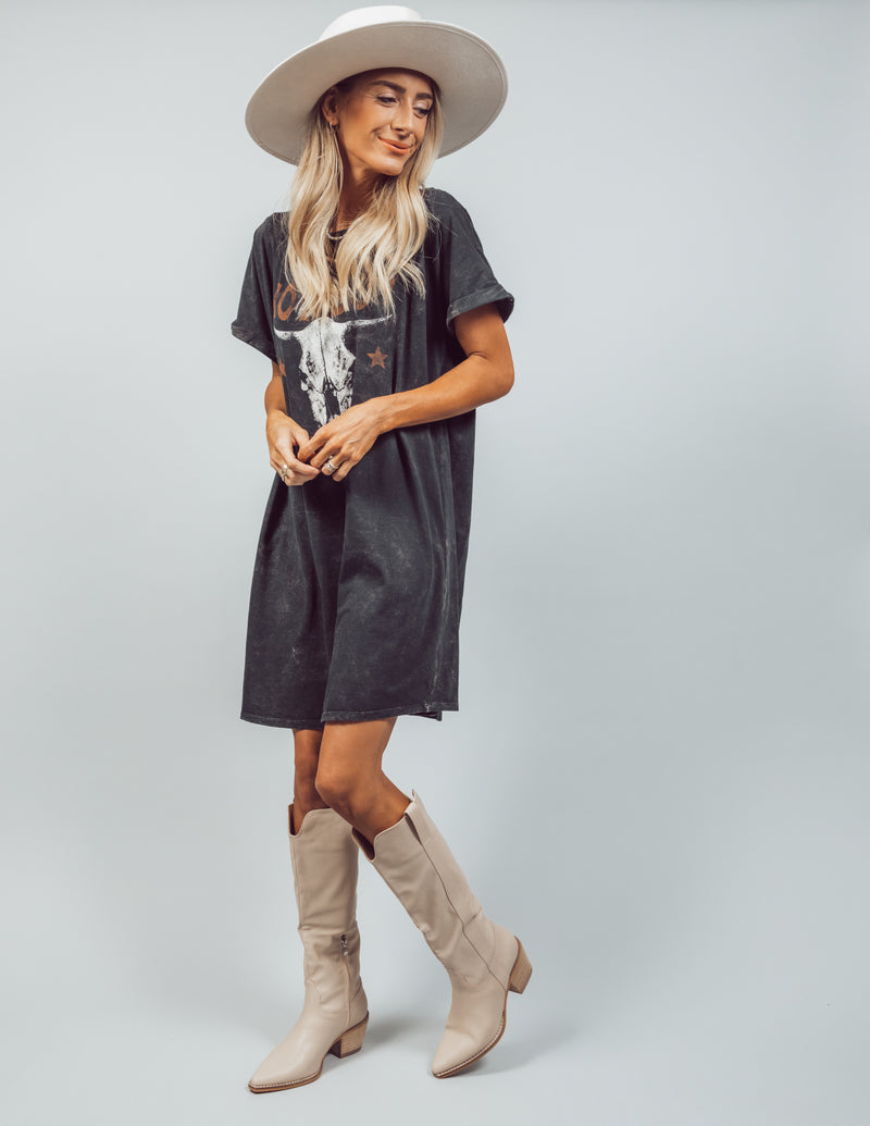 Take Me Away Graphic T-Shirt Dress