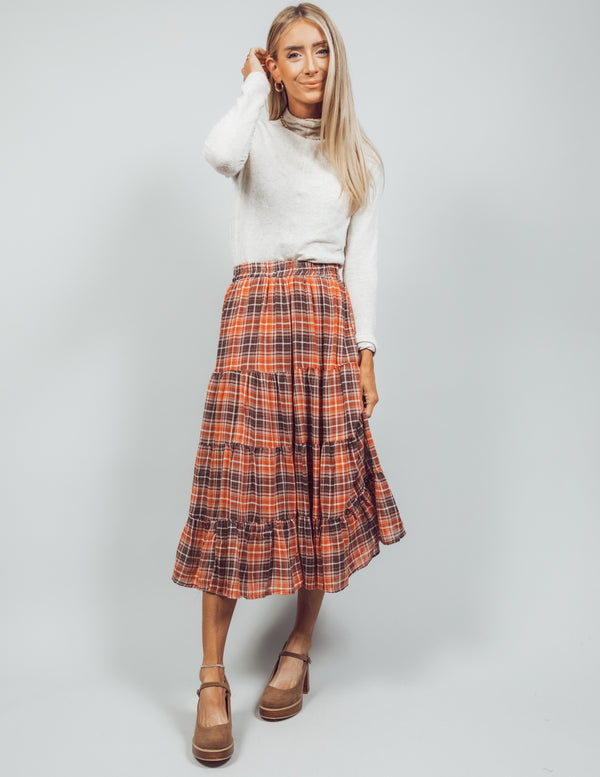 BeBe Plaid Skirt