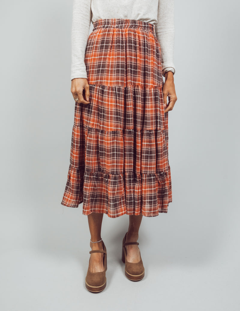 BeBe Plaid Skirt