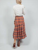 BeBe Plaid Skirt