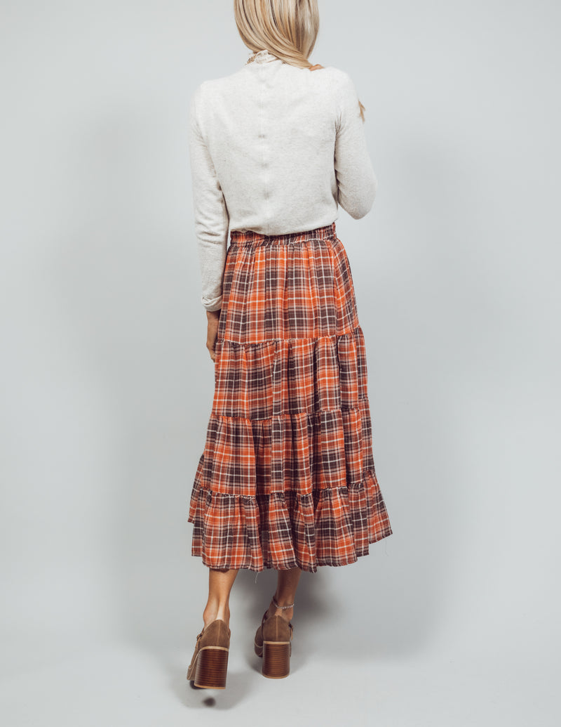 BeBe Plaid Skirt