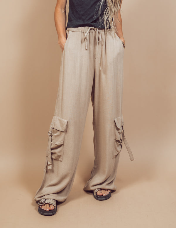 Hadleigh Linen Cargo Pants