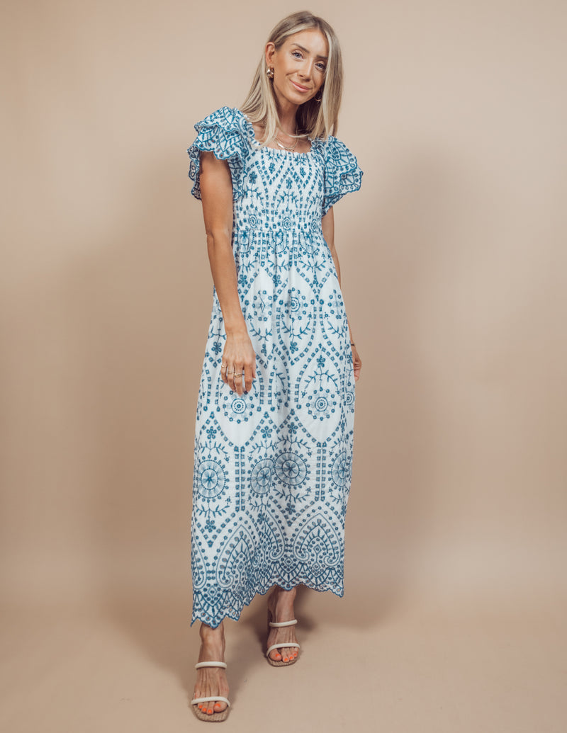 Aleena Embroidered Dress