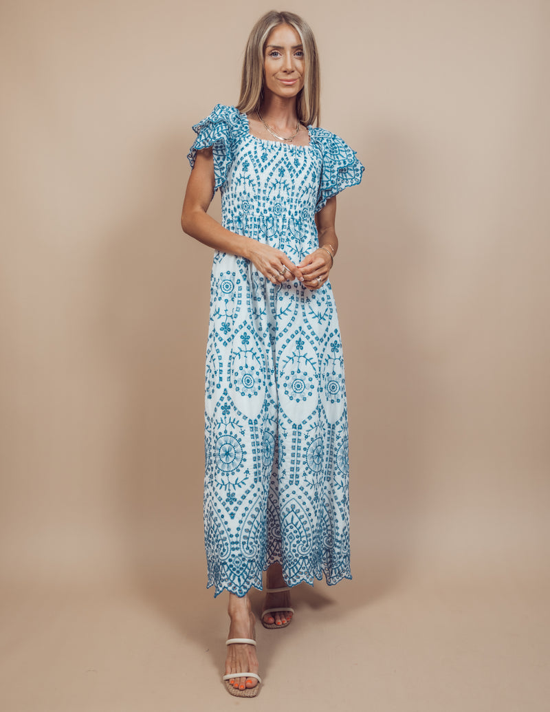 Aleena Embroidered Dress