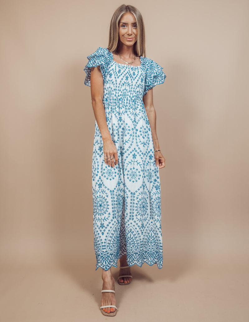 Aleena Embroidered Dress