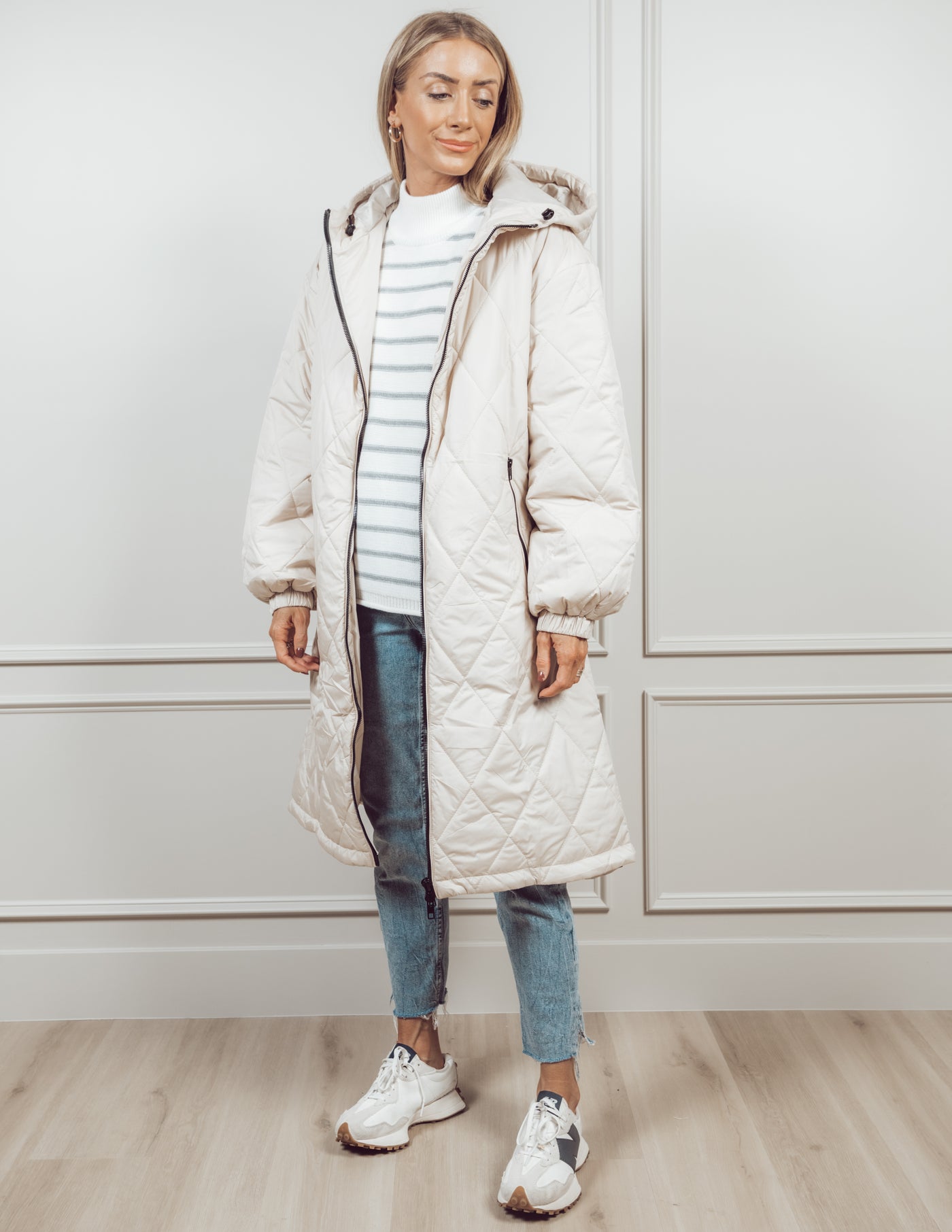 Brooklyn Longline Quilted Jacket