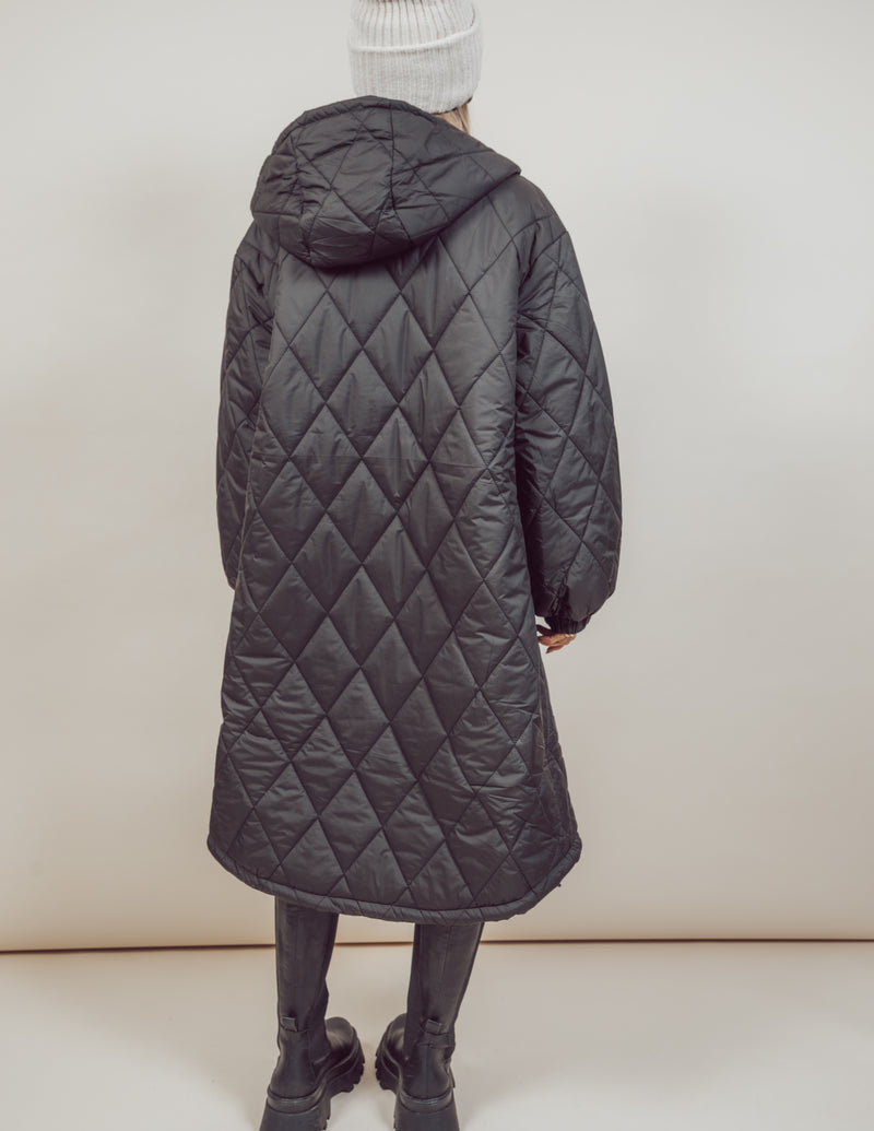 Brooklyn Longline Quilted Jacket