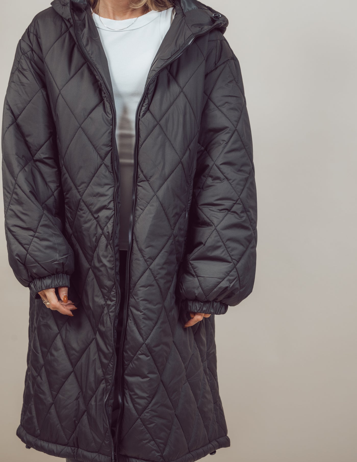 Brooklyn Longline Quilted Jacket