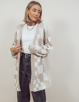 Story Checkered Cardigan