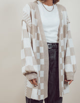 Story Checkered Cardigan