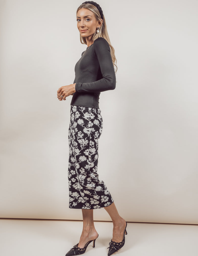 Delilah Floral Midi Skirt