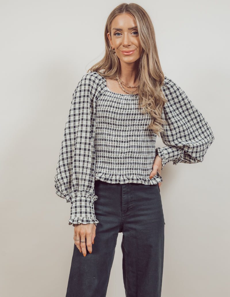 Ruby Gingham Top