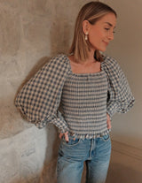 Ruby Gingham Top