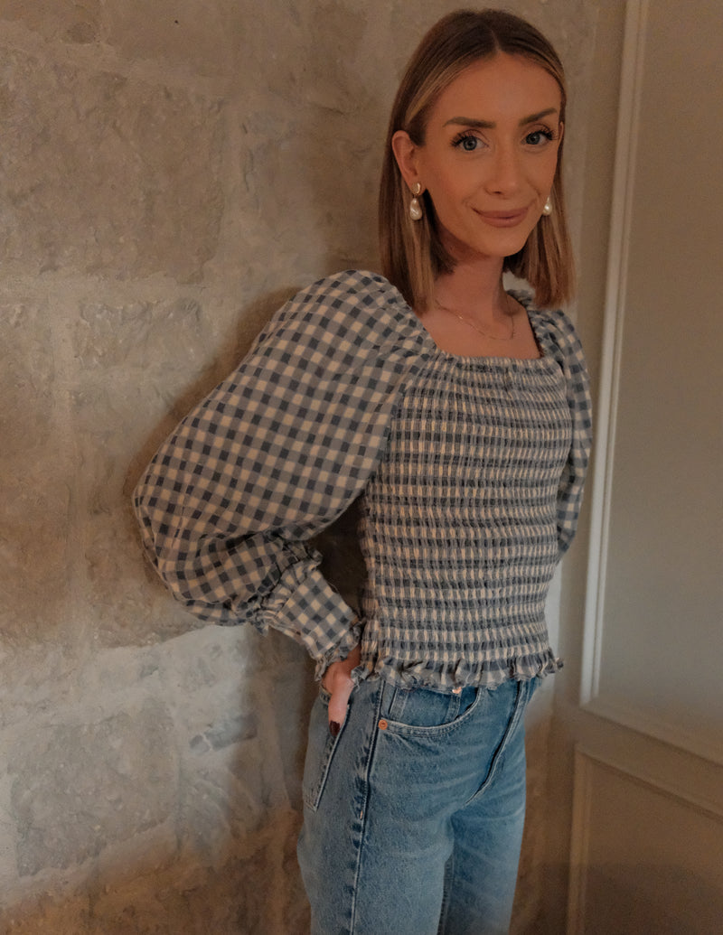 Ruby Gingham Top