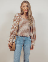 Ruby Gingham Top