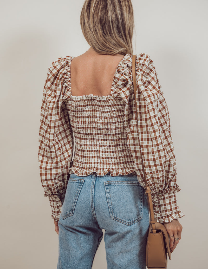 Ruby Gingham Top