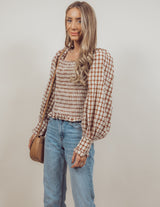 Ruby Gingham Top