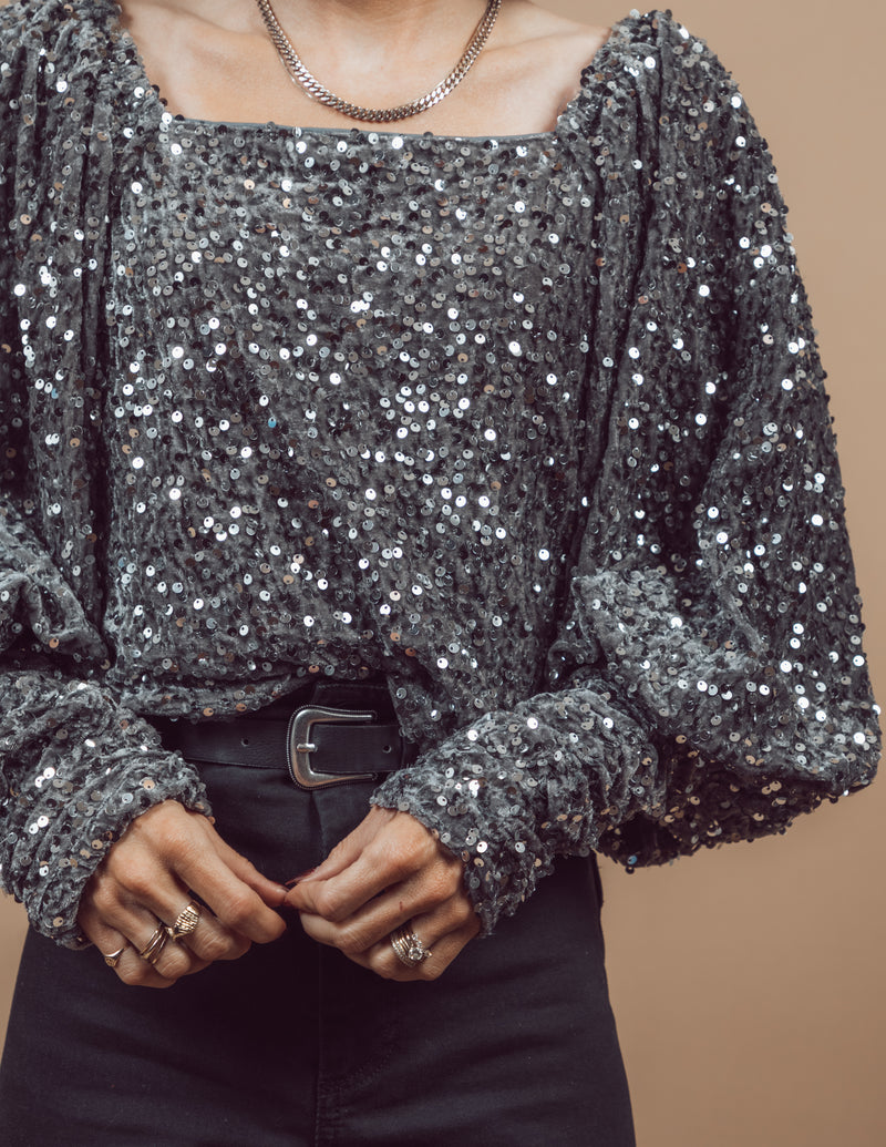 Empire Sequin Top