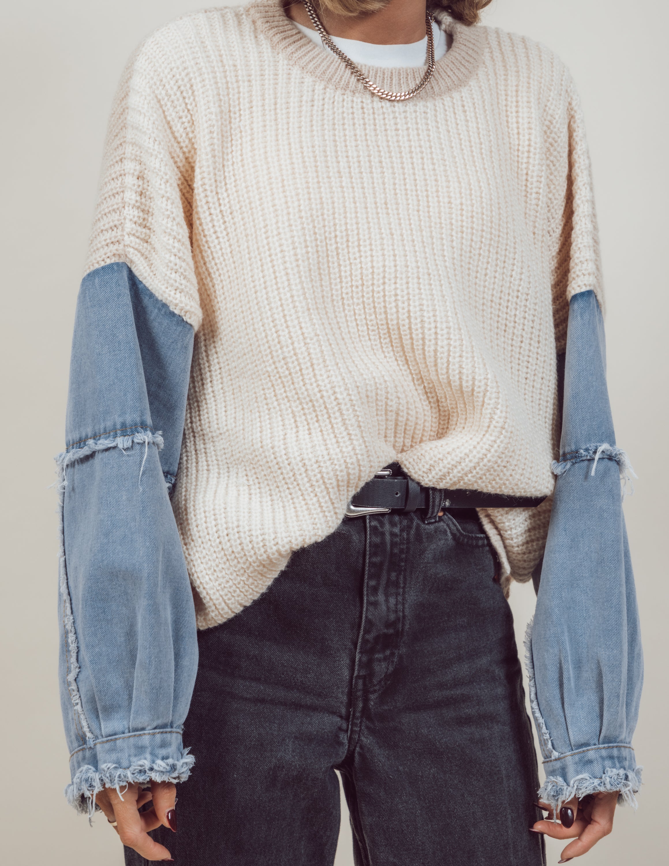 Lyra Denim Sweater