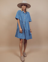 Chantal Button Down Denim Dress