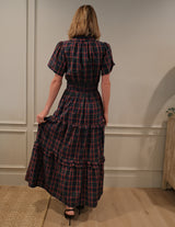 Miley Plaid Tiered Dress