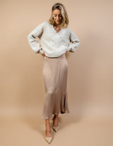 Kensington Satin Skirt