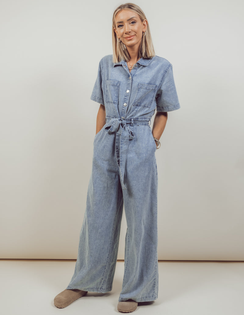 Leola Denim Jumpsuit